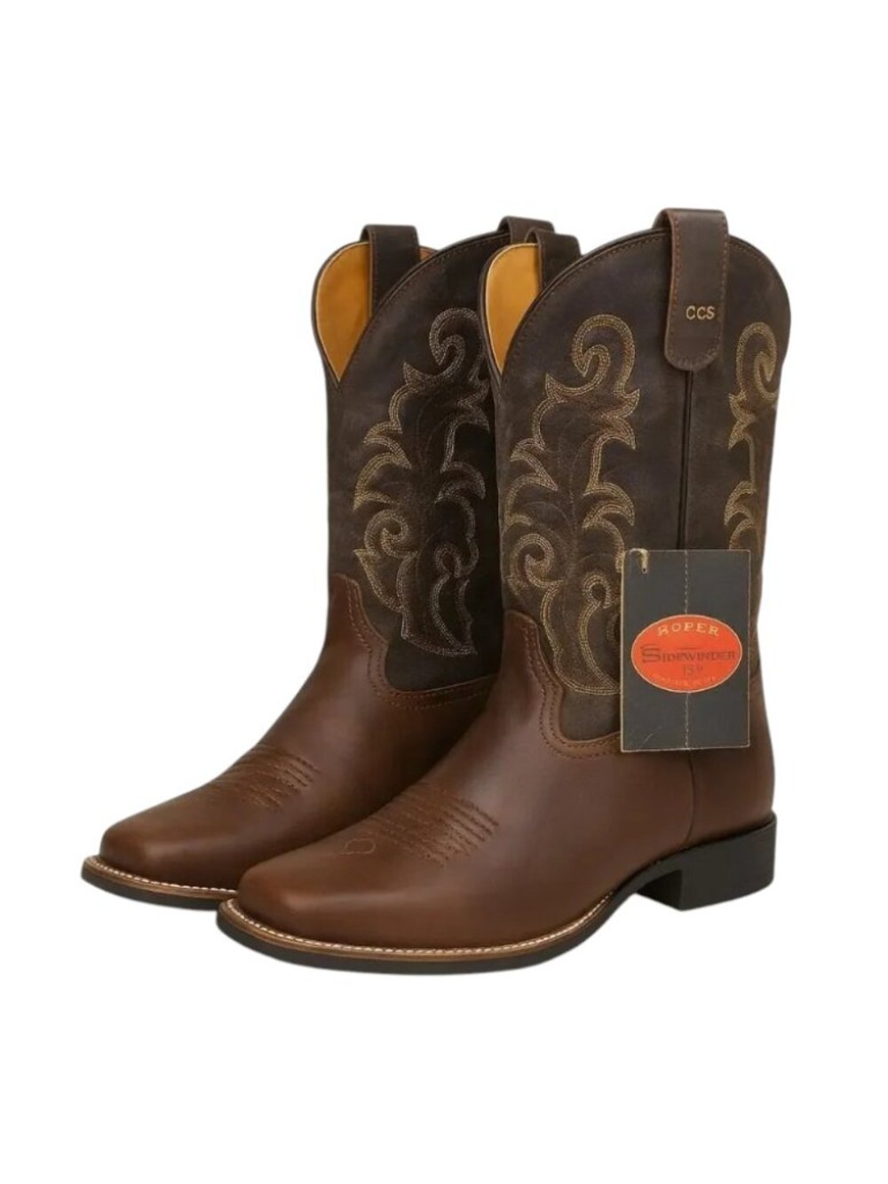 Roper Men’s Sidewinder CCS Cowboy Boots – 12EE – New With Tags